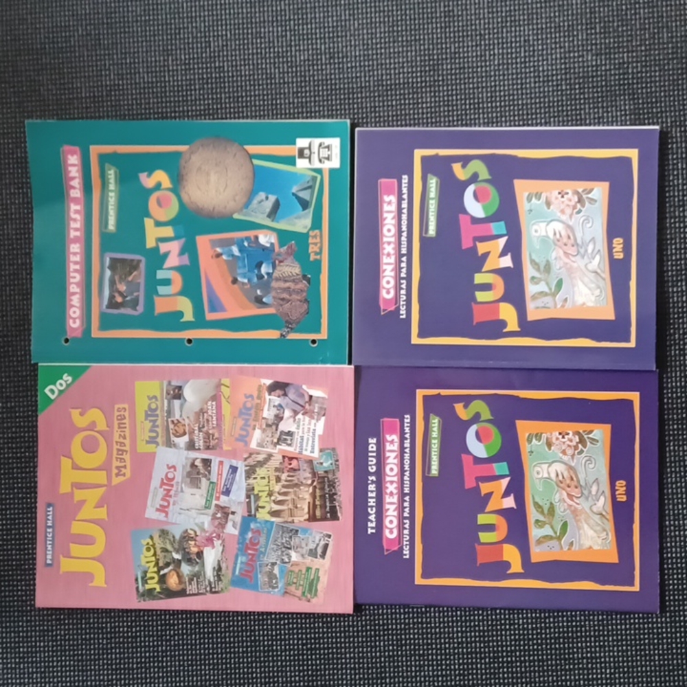 FOUR Spanish Learning Books. Spanish books. NEVER USED.